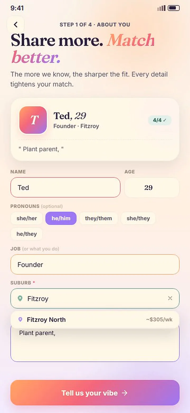 Setting up a Rumy profile